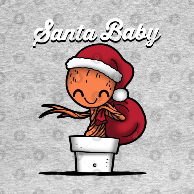 Santa Baby Cute Superhero Alien Christmas Santa Claus by BoggsNicolas